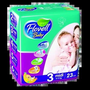 Flovell Baby №3 4-9кг 23шт