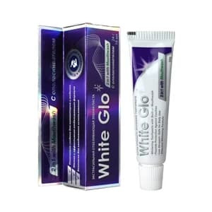 Зубная паста WHITE GLO 24 гр. Отбеливающая 2в1 с ополаскивателем для полости рта