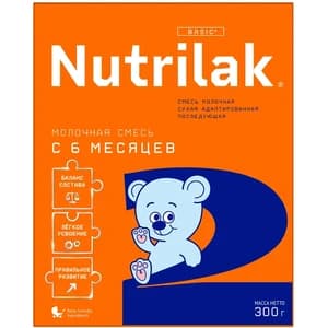 Смесь молочная NUTRILAK 2 с 6-12 мес 300гр