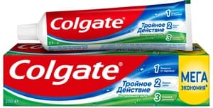 Паста зубная COLGATE 3 действие натуральная мята 150мл